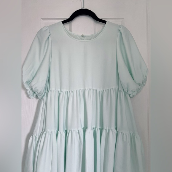 COS puff sleeves tiered dress - Picture 3 of 7